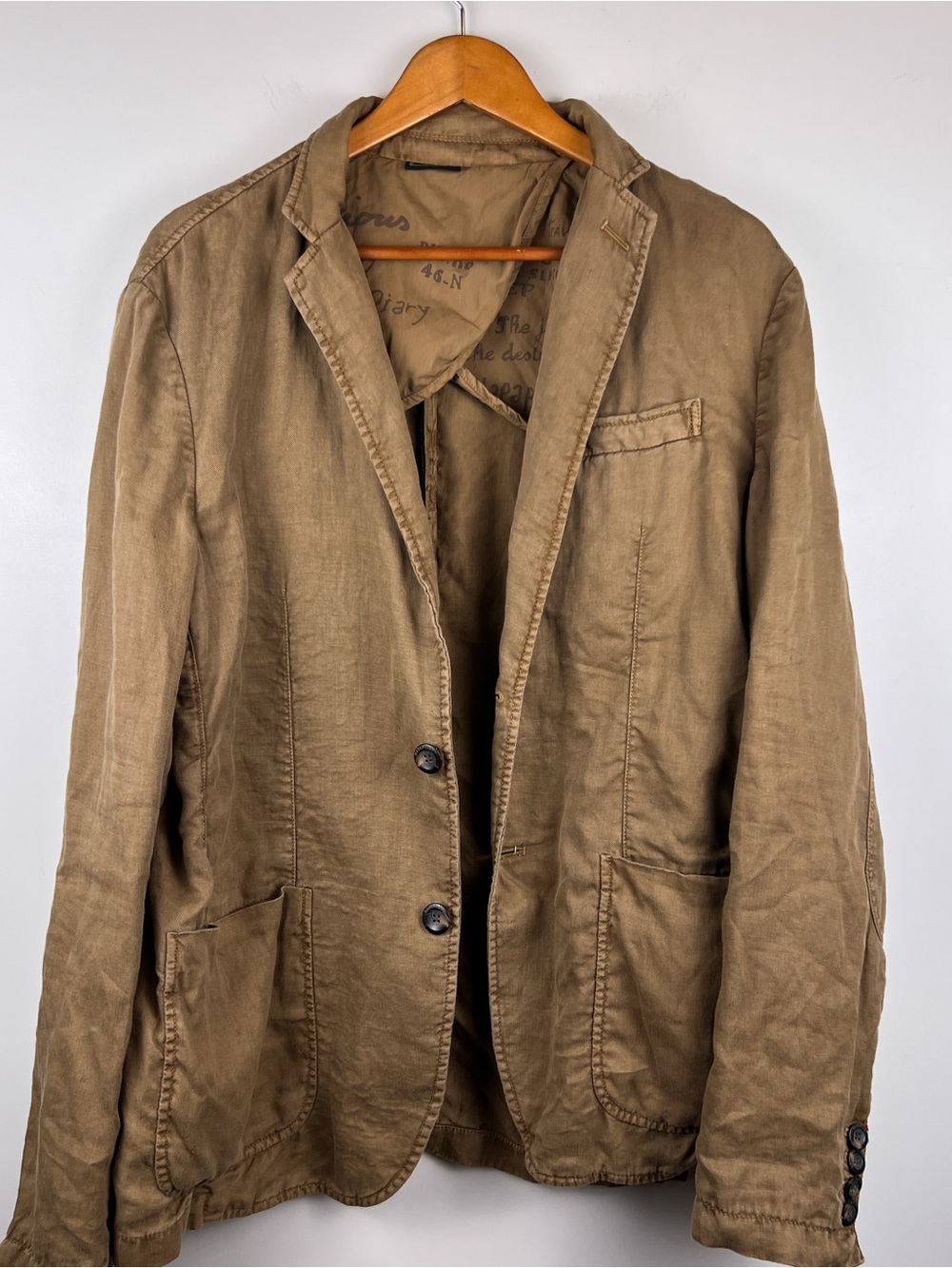 Napapijri Mens Cotton Linen Sport Coat - XL